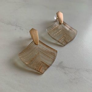 Kendra Scott Rose Gold Statement Earrings